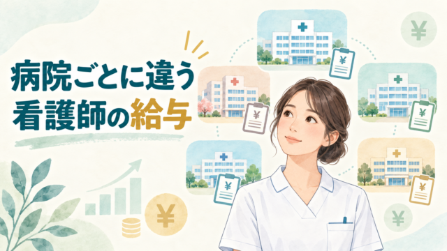 病院勤務の看護師は勤務先で給料がどう違う？大学病院・公的病院・民間病院の比較