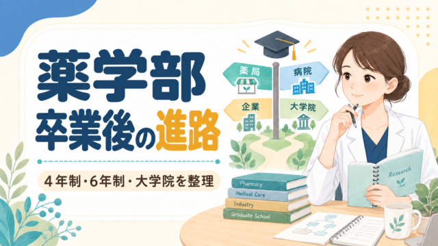 薬学部卒業後の進路はどう変わった？4年制・6年制・大学院と博士課程の年収