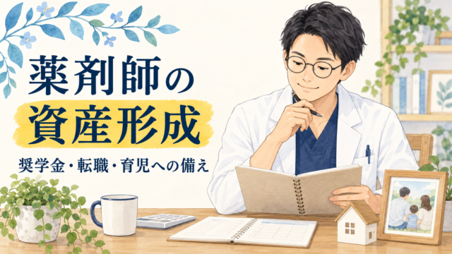 薬剤師に資産形成は必要？奨学金・転職・育児への備え