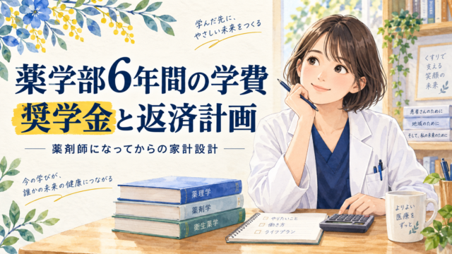 薬学部6年間の学費と奨学金返済｜薬剤師になってからの家計設計