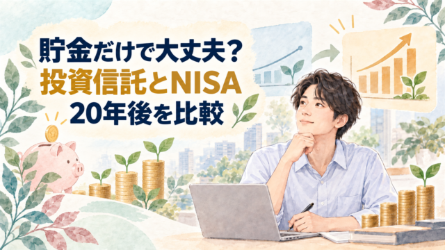 貯金だけで大丈夫？投資信託とNISA｜将来を比較